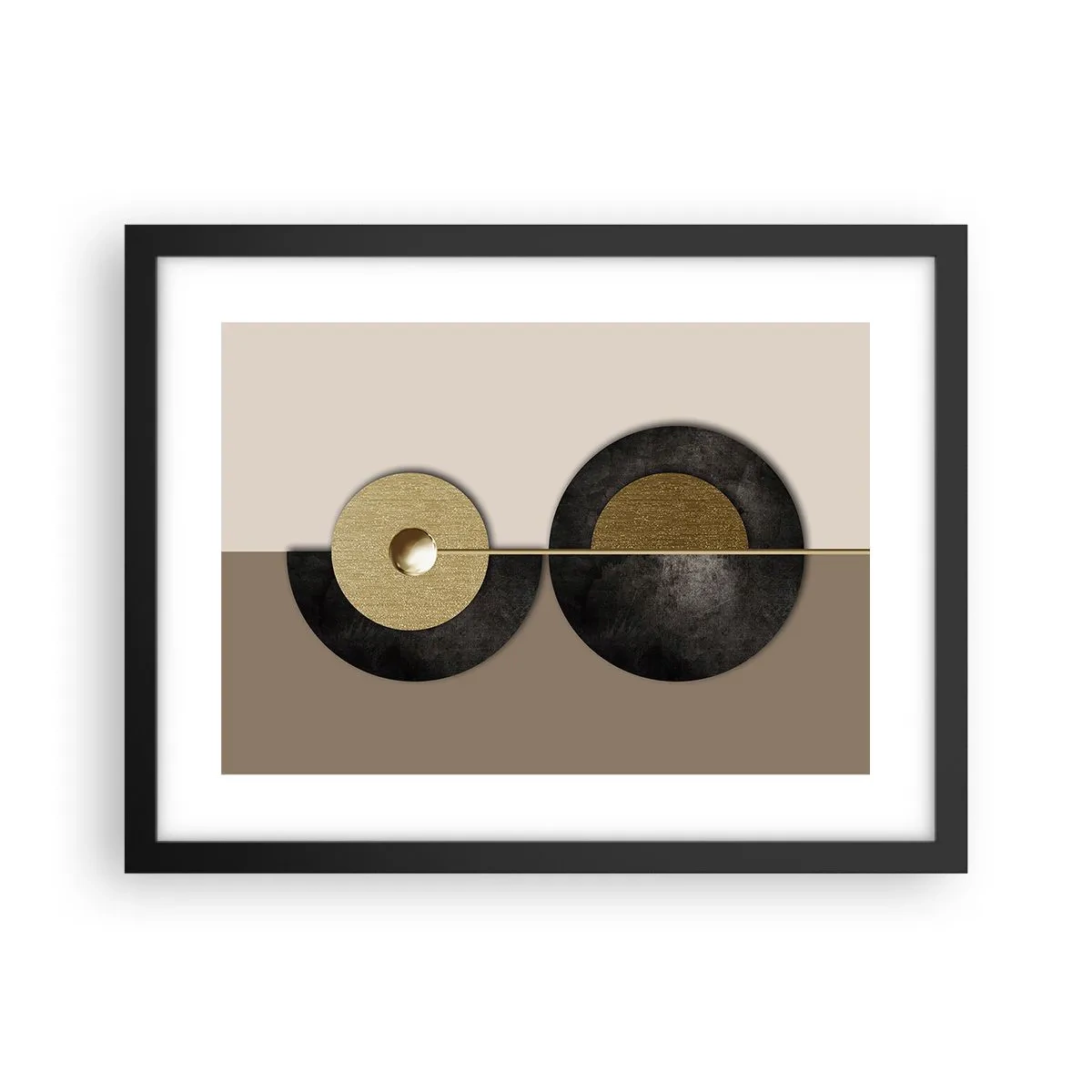 Poster in black frame - Variations on Wheel - 40x30 cm
