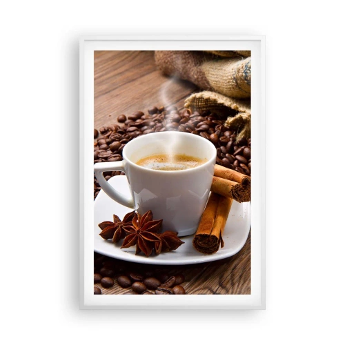 Poster in white frmae - Spicy Flavour and Aroma - 61x91 cm