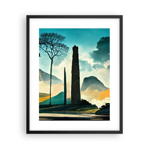 Poster in black frame - Higher and Higher - 40x50 cm
