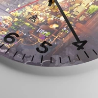 Clock face with numbers