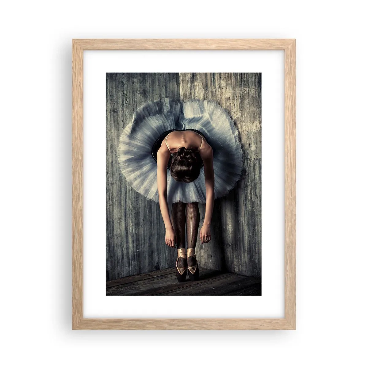 Poster in light oak frame - When the Music Stops - 30x40 cm