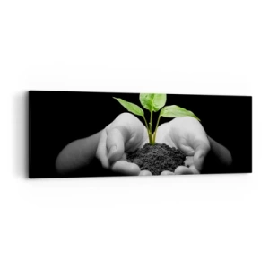 Canvas picture - I Love Nature, I Protect It - 90x30 cm