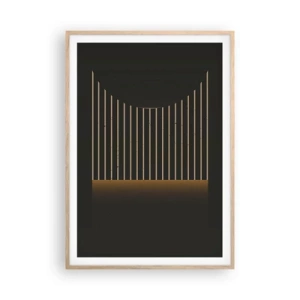 Poster in light oak frame - Investigating Darkness - 70x100 cm