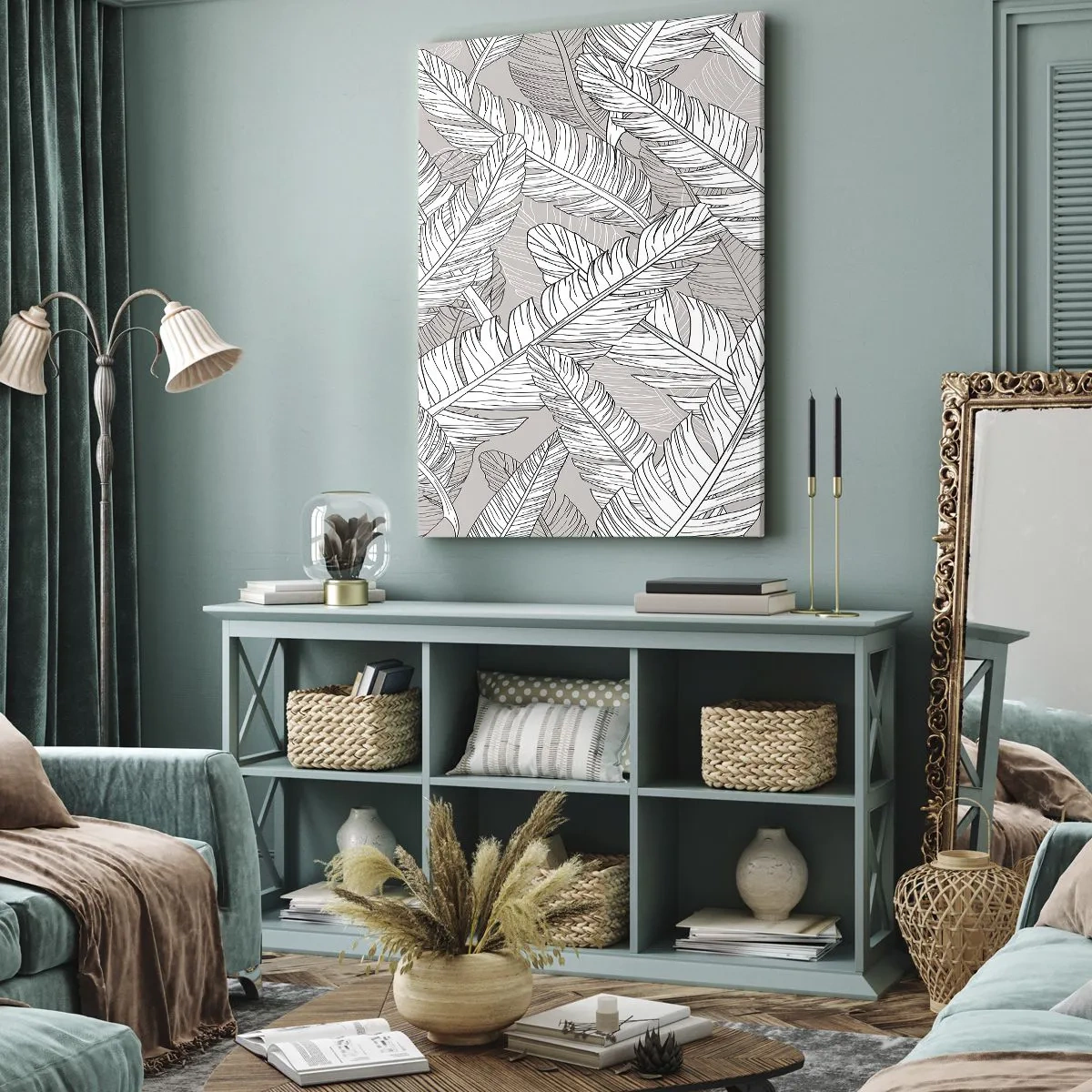 Canvas picture - Storm of Feathers - 50x70 cm
