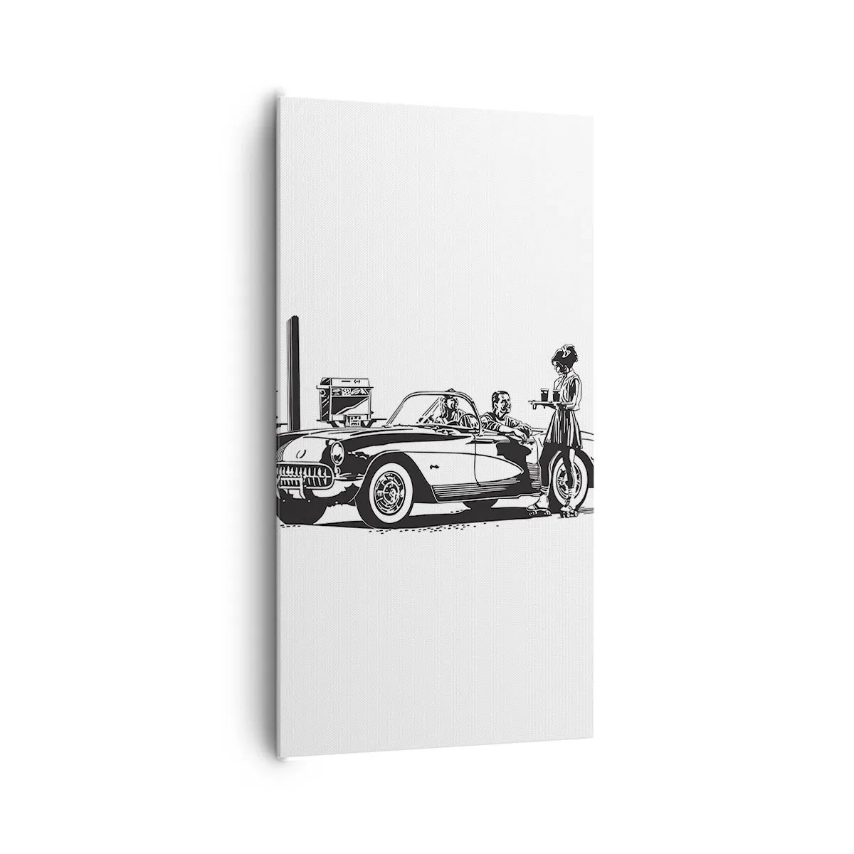 Canvas picture - Careless America in the 60-ies - 65x120 cm