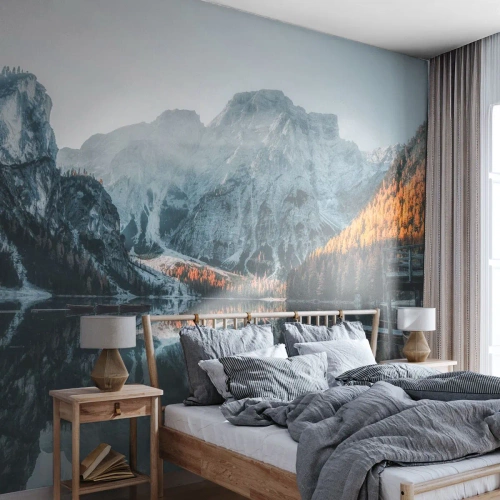 Self-Adhesive Photo Wallpaper Deluxe Sticker - Mirror Landscape - Landscape, Mountains, Lake - 250x175 cm
