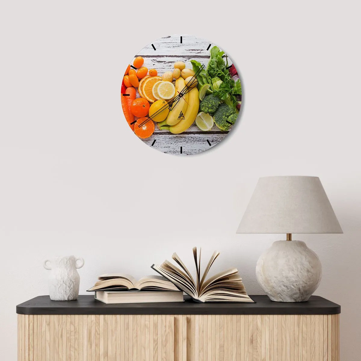 Wall clock - Clock on glass - Is that Not Enough? - 40x40 cm