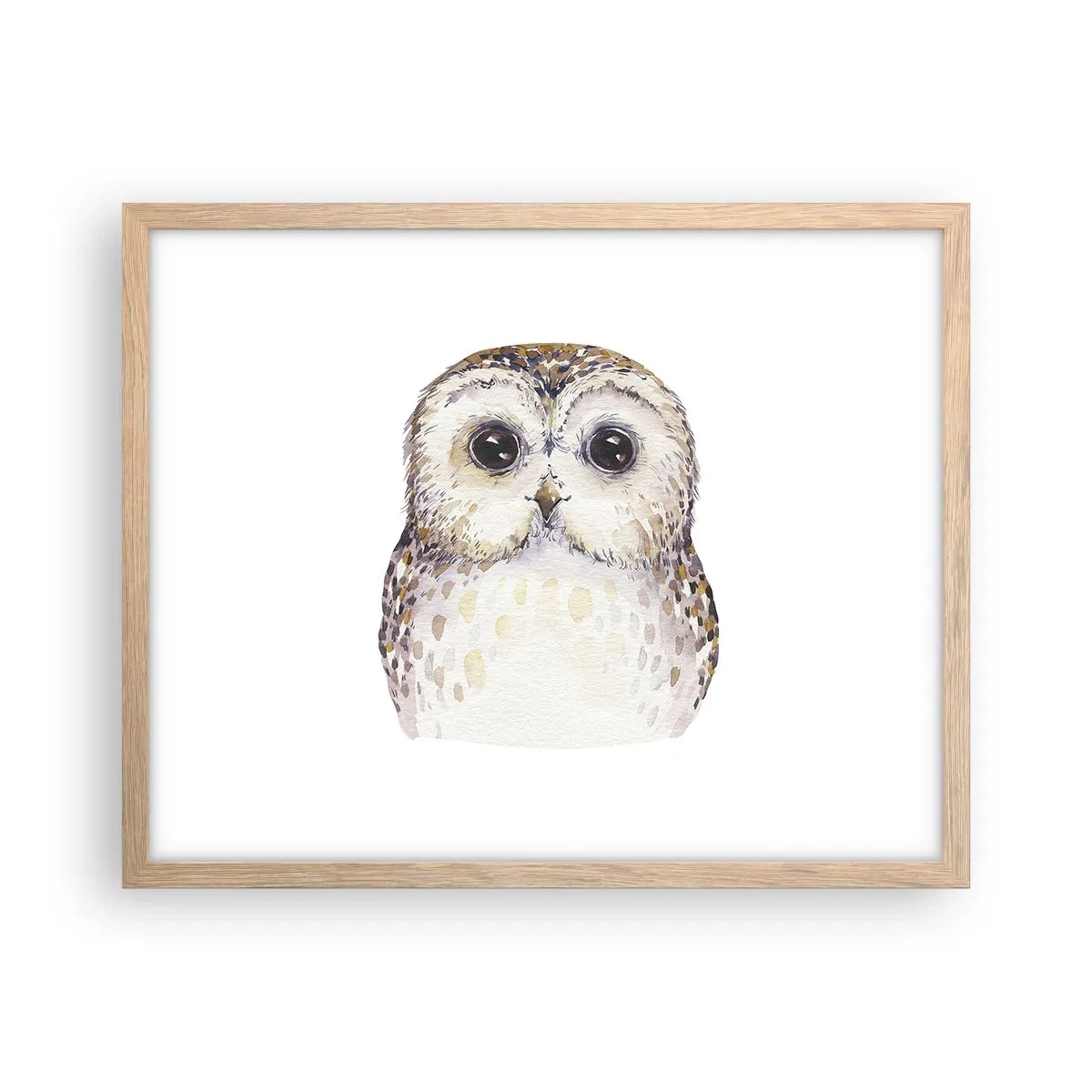 Poster in light oak frame - Look Me in the Eyes - 50x40 cm