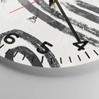 Clock face with numbers