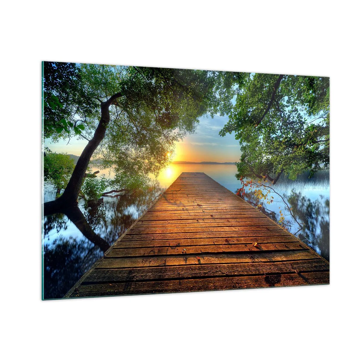 Glass picture - Don't Hurry, Sit Down - 100x70 cm