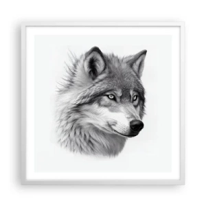 Poster in white frmae - Alpha - Without a Doubt - 60x60 cm