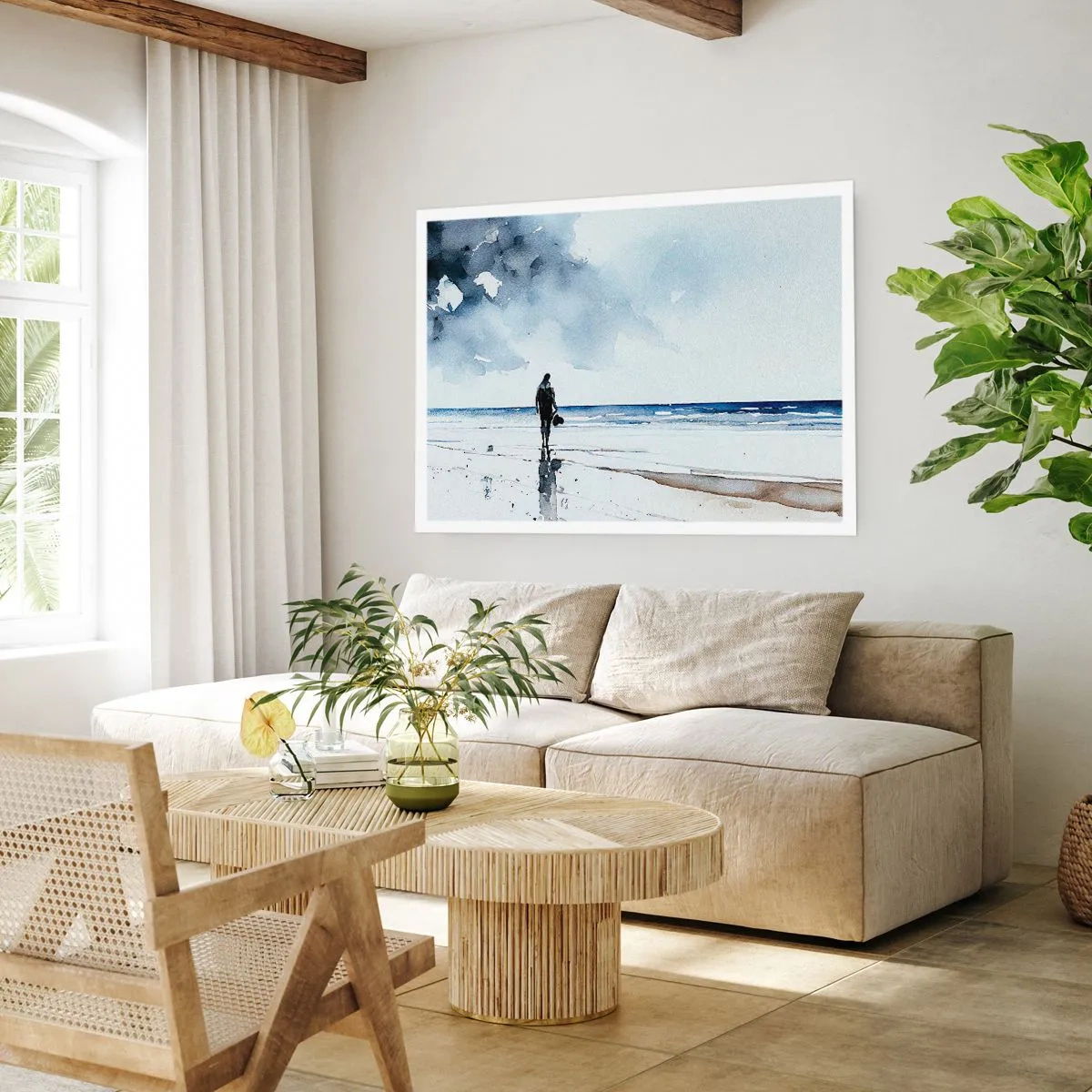 Poster - Conversation with the Sea - 100x70 cm