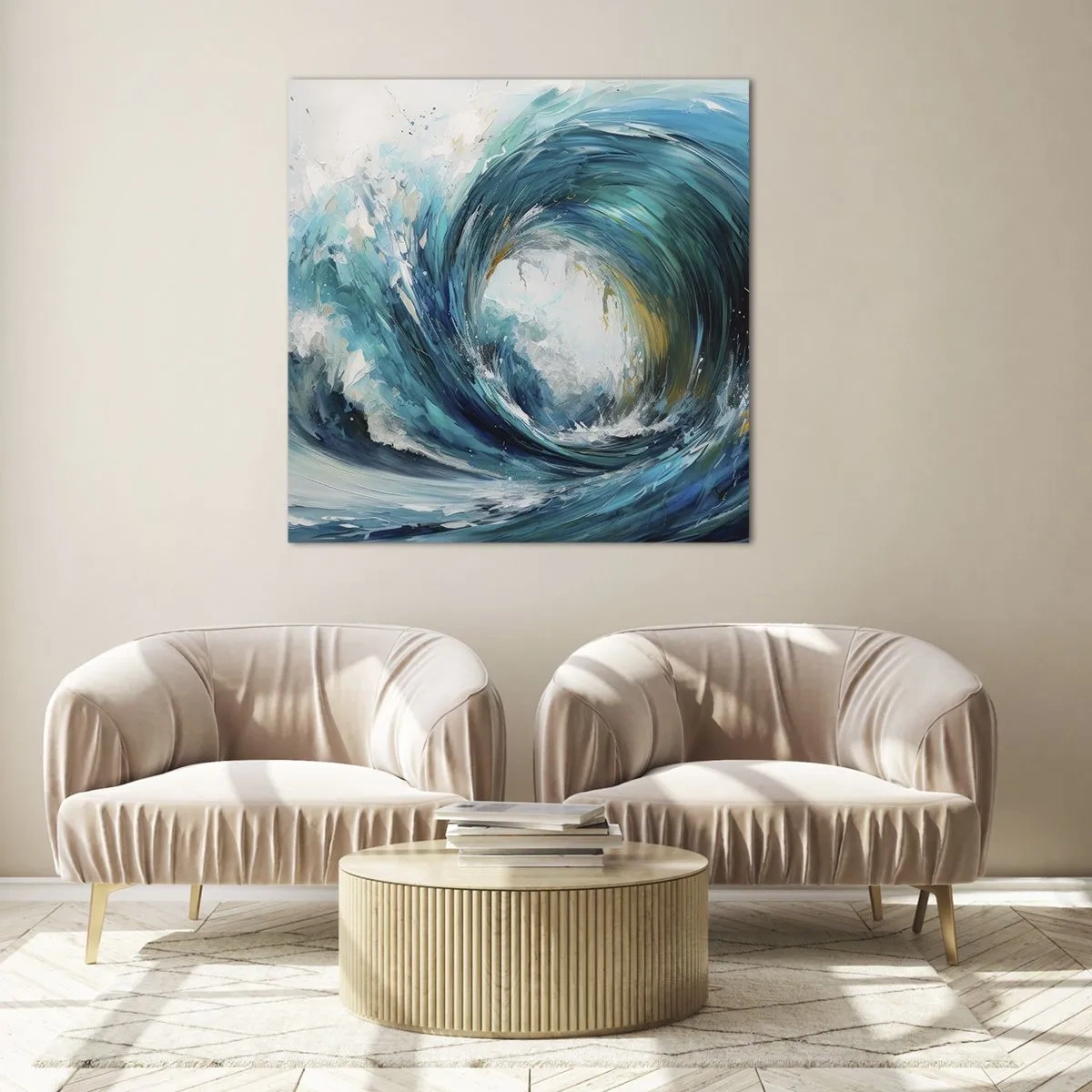 Glass picture - Sea Portal - 40x40 cm