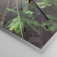 Clock face with lines