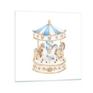 Glass picture - Sweet Childhood - 30x30 cm