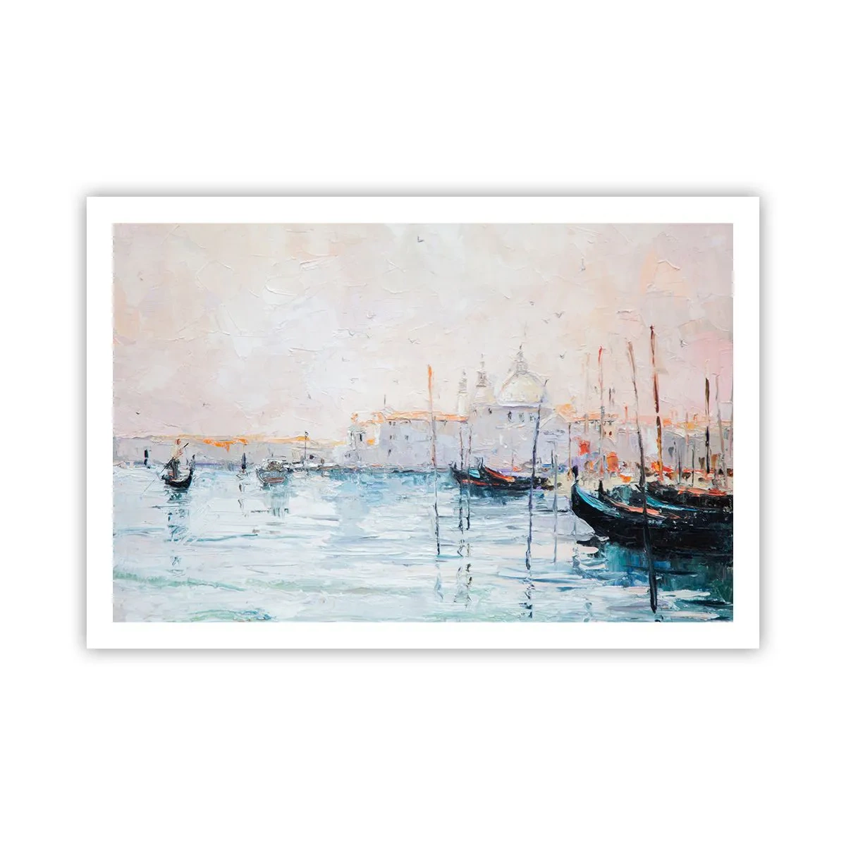 Poster - Behind Water behind Fog - 91x61 cm