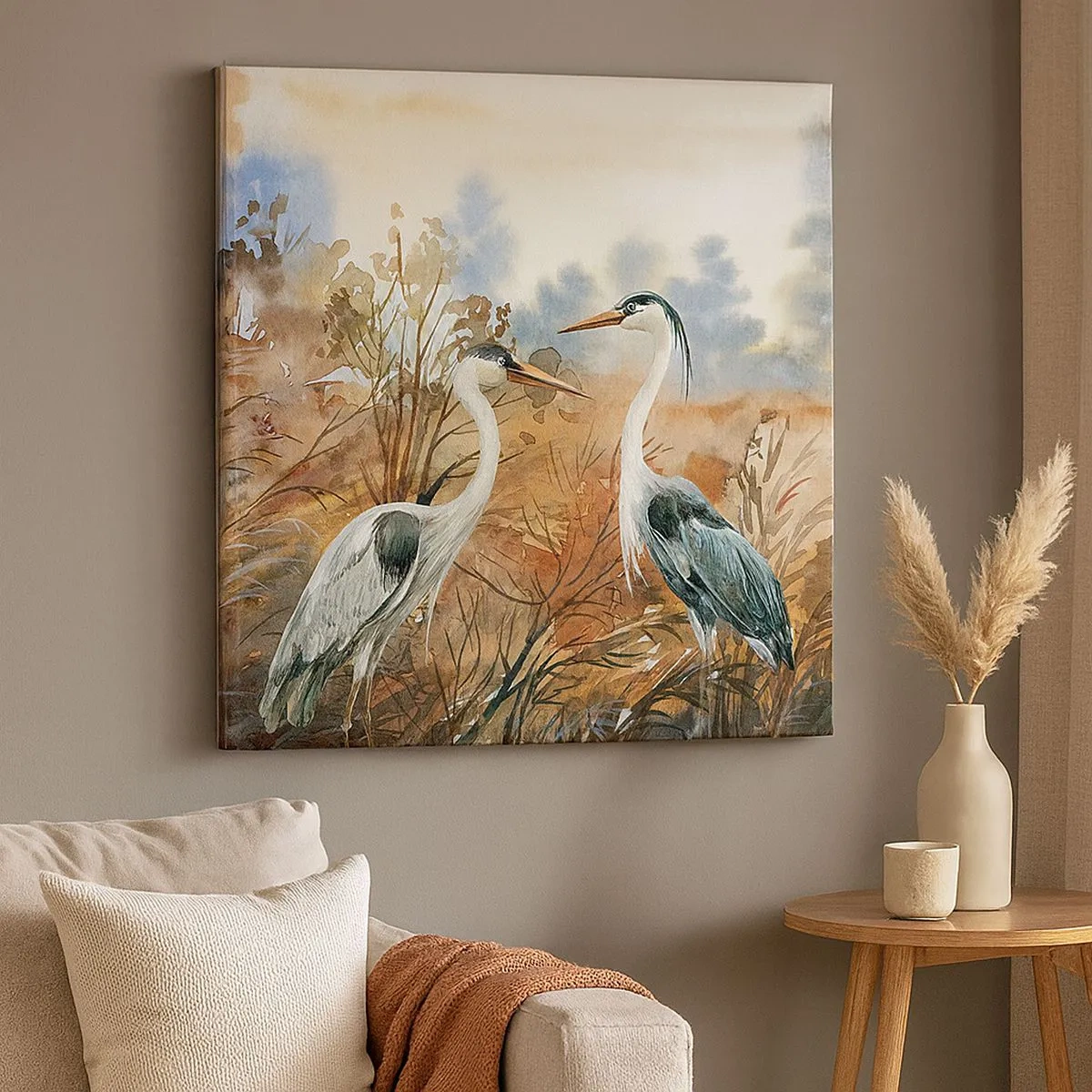 Canvas picture - Where to in Autumn? - 30x30 cm