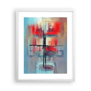 Poster in white frmae - Landscape in a foreign Dimension - 40x50 cm