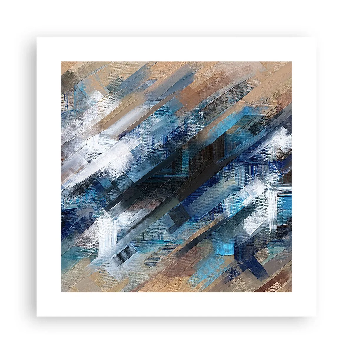 Poster - On the Blue Slant - 40x40 cm