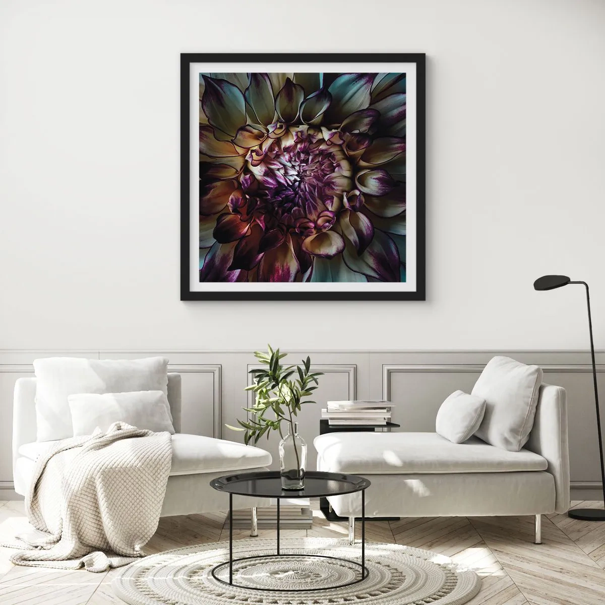 Poster in black frame - The Blossoming of Youth - 50x50 cm