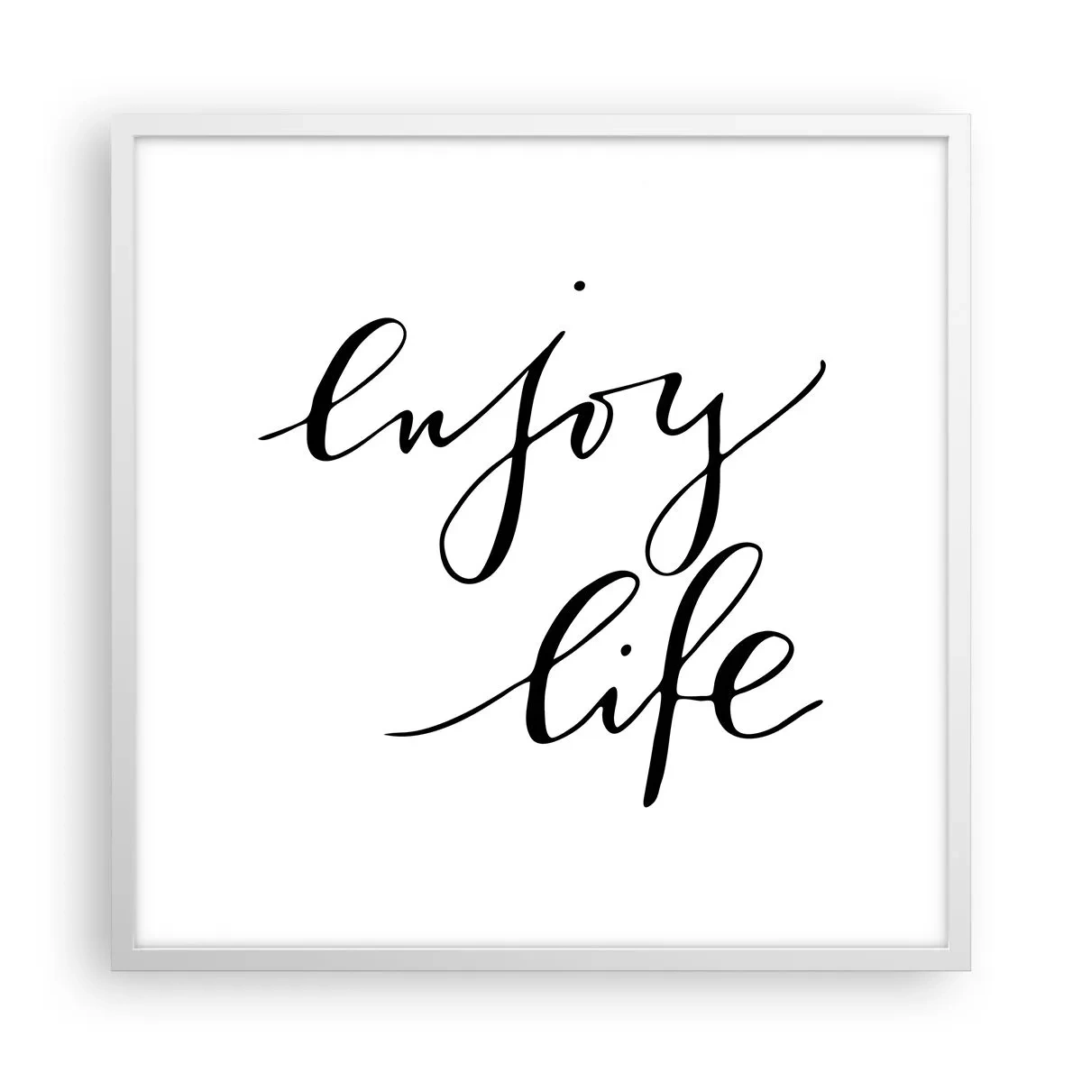 Poster in white frmae - Nothing to Add… - 60x60 cm