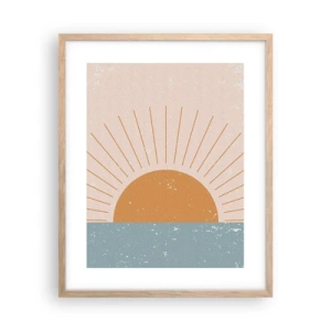 Poster in light oak frame - Everyday Miracle - 40x50 cm