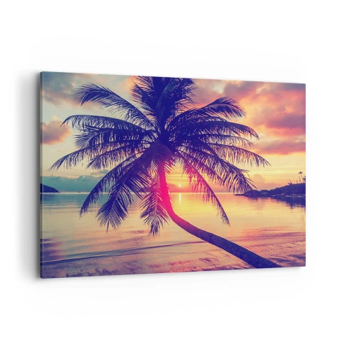 Canvas picture - Evening under the Palm Trees - 120x80 cm