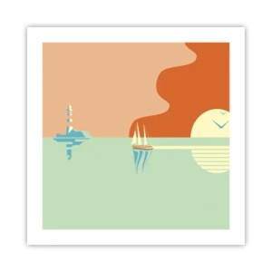 Poster - Ideal Sea Landscape - 50x50 cm