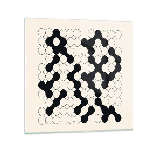 Glass picture - Chinese Play - Variation - 70x70 cm