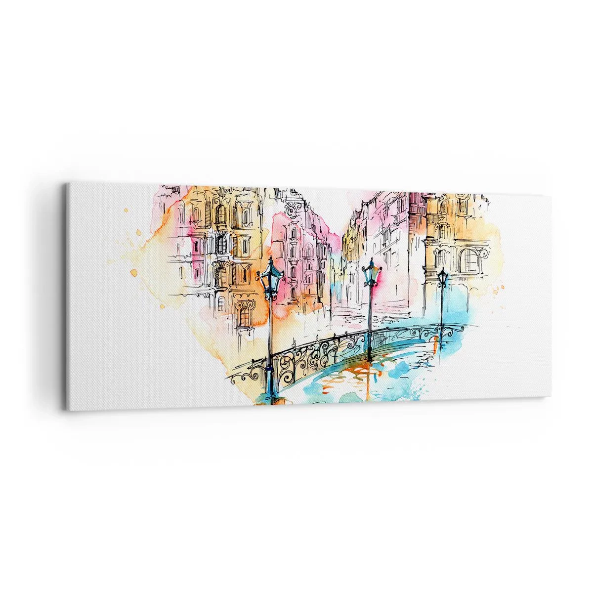 Canvas picture - Heart of a City - 120x50 cm