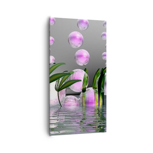 Canvas picture - Reflexive Composition of Lightness and Life - 65x120 cm