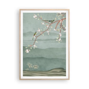 Poster in light oak frame - Spring, It Is You - 70x100 cm