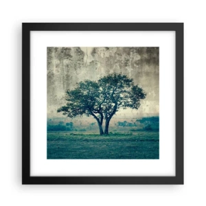Poster in black frame - Apple Tree in Blue? - 30x30 cm