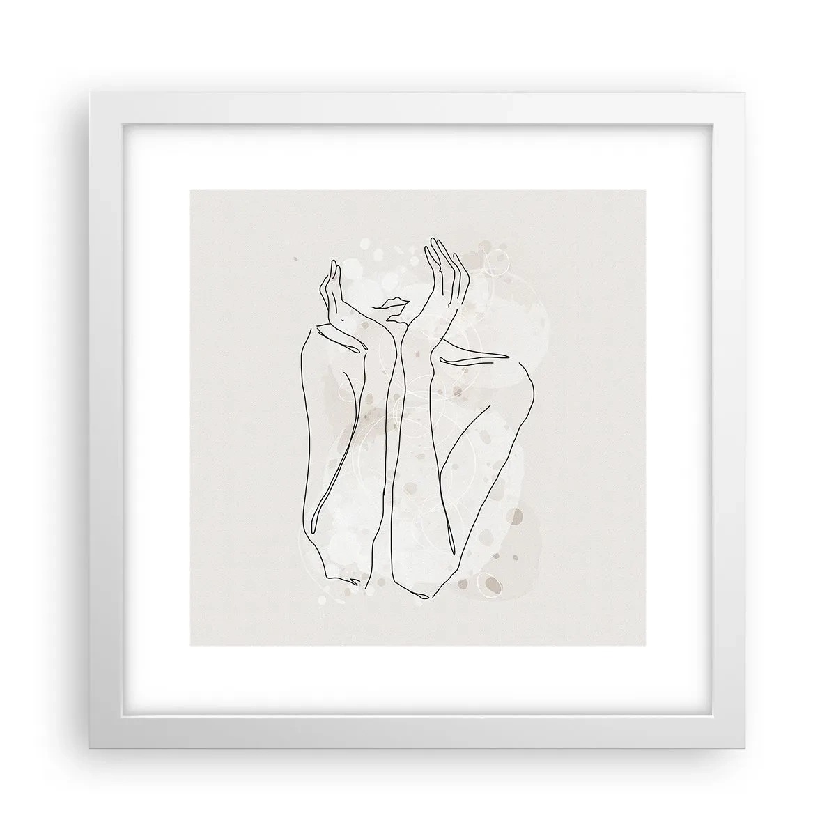 Poster in white frmae - Dreamful Moment - 30x30 cm