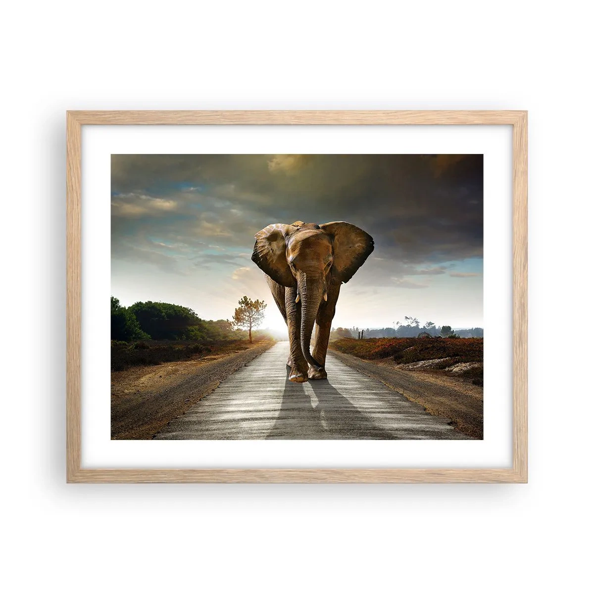 Poster in light oak frame - Not in a China Shop - 50x40 cm