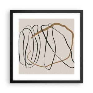 Poster in black frame - Composition - Dance of Possession - 40x40 cm