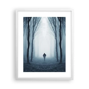 Poster in white frmae - And Everything is Straight and Bright - 40x50 cm
