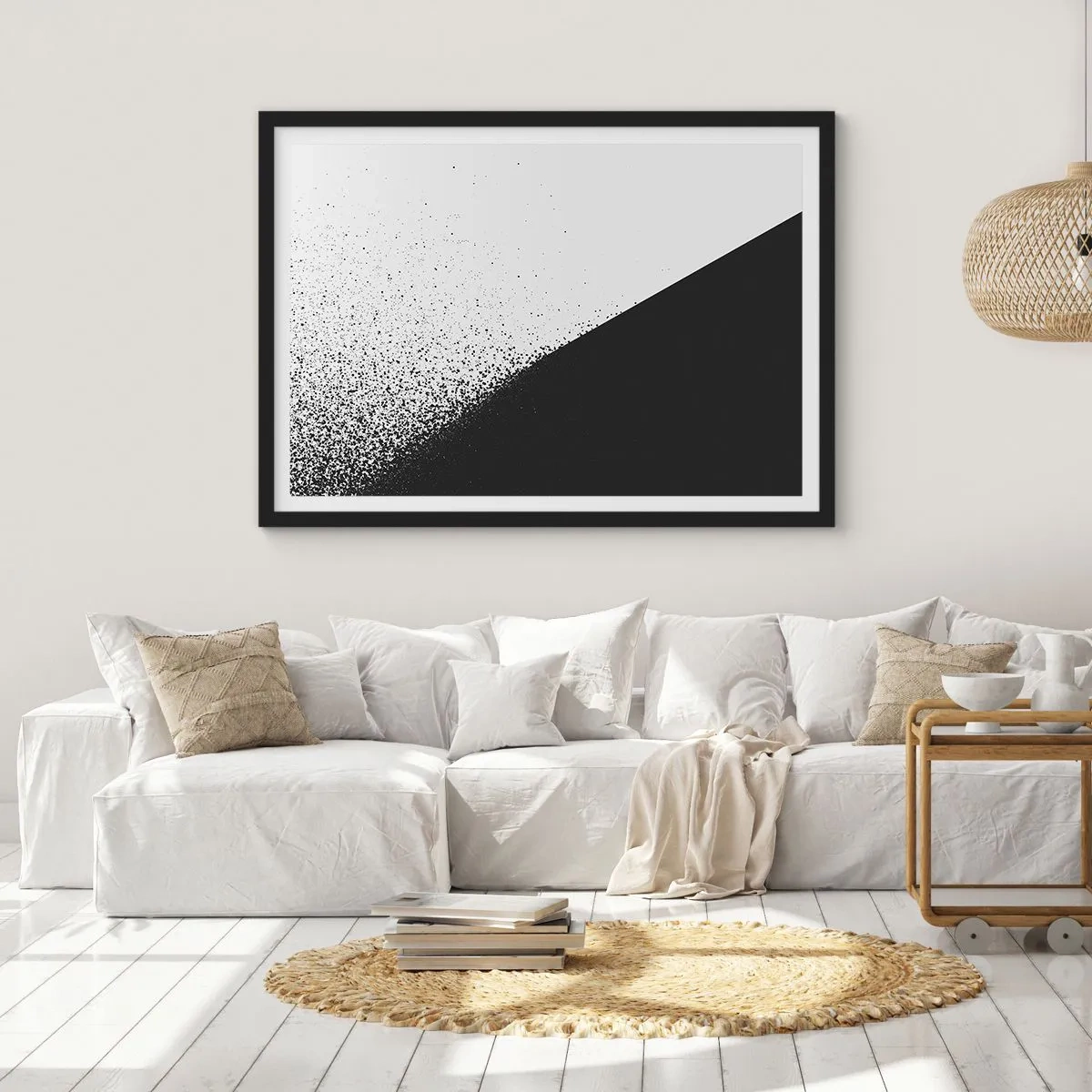 Poster in black frame - Faster and More - 40x30 cm