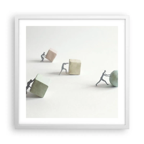 Poster in white frmae - That's Life - 50x50 cm