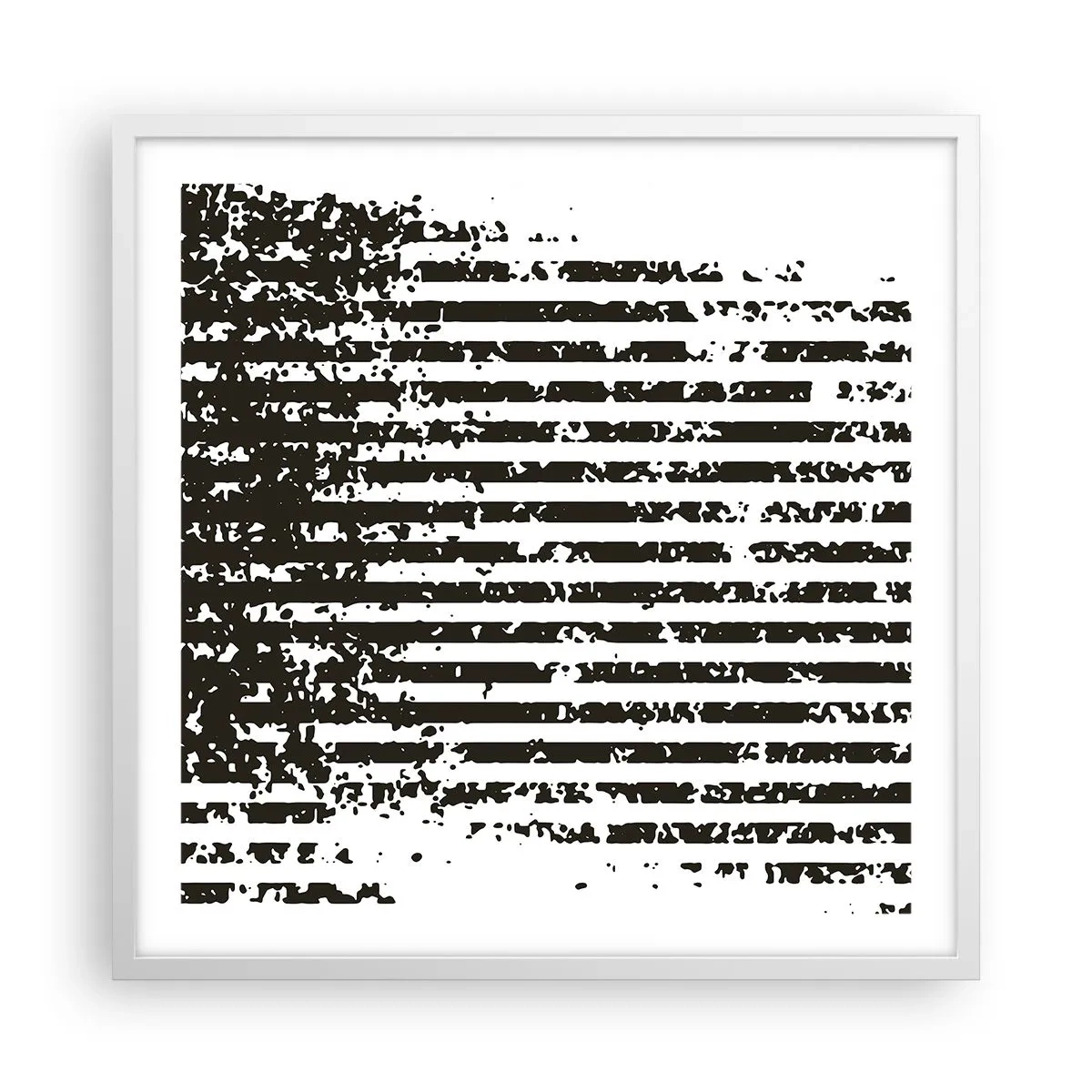 Poster in white frmae - Rhythm and Noise - 60x60 cm