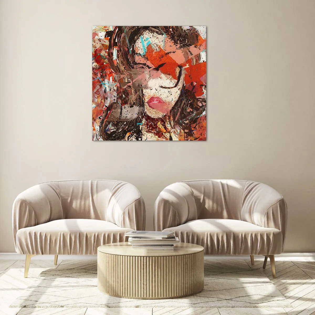 Glass picture - No One Knows You Really - 30x30 cm