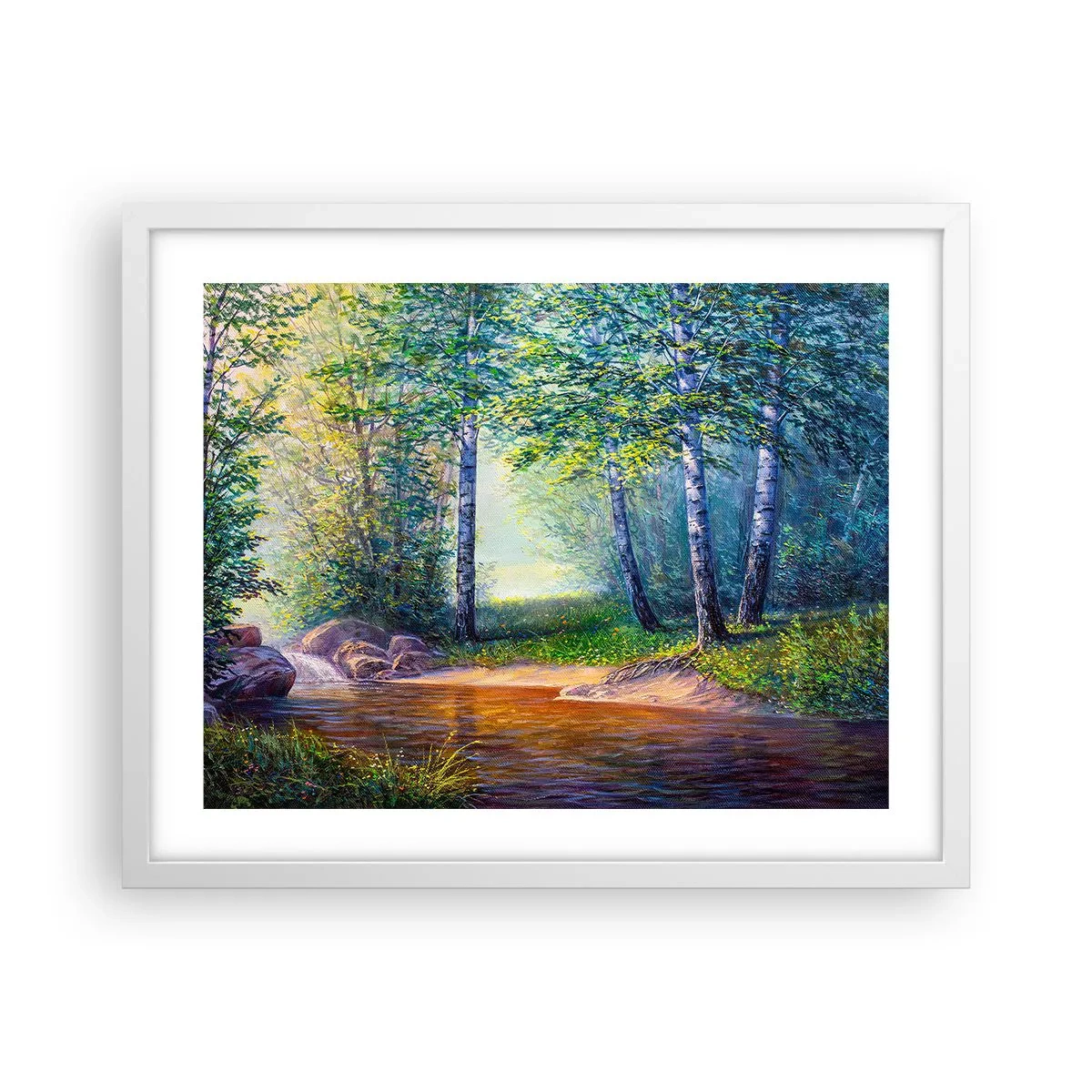 Poster in white frmae - Idyllic Scenery - 50x40 cm