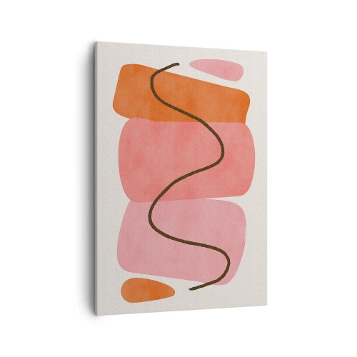 Canvas picture - Gentle Movement of forms - 50x70 cm