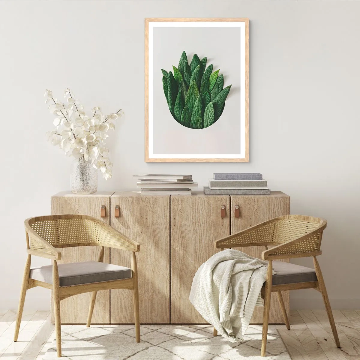 Poster in light oak frame - Untamed Curiosity - 70x100 cm