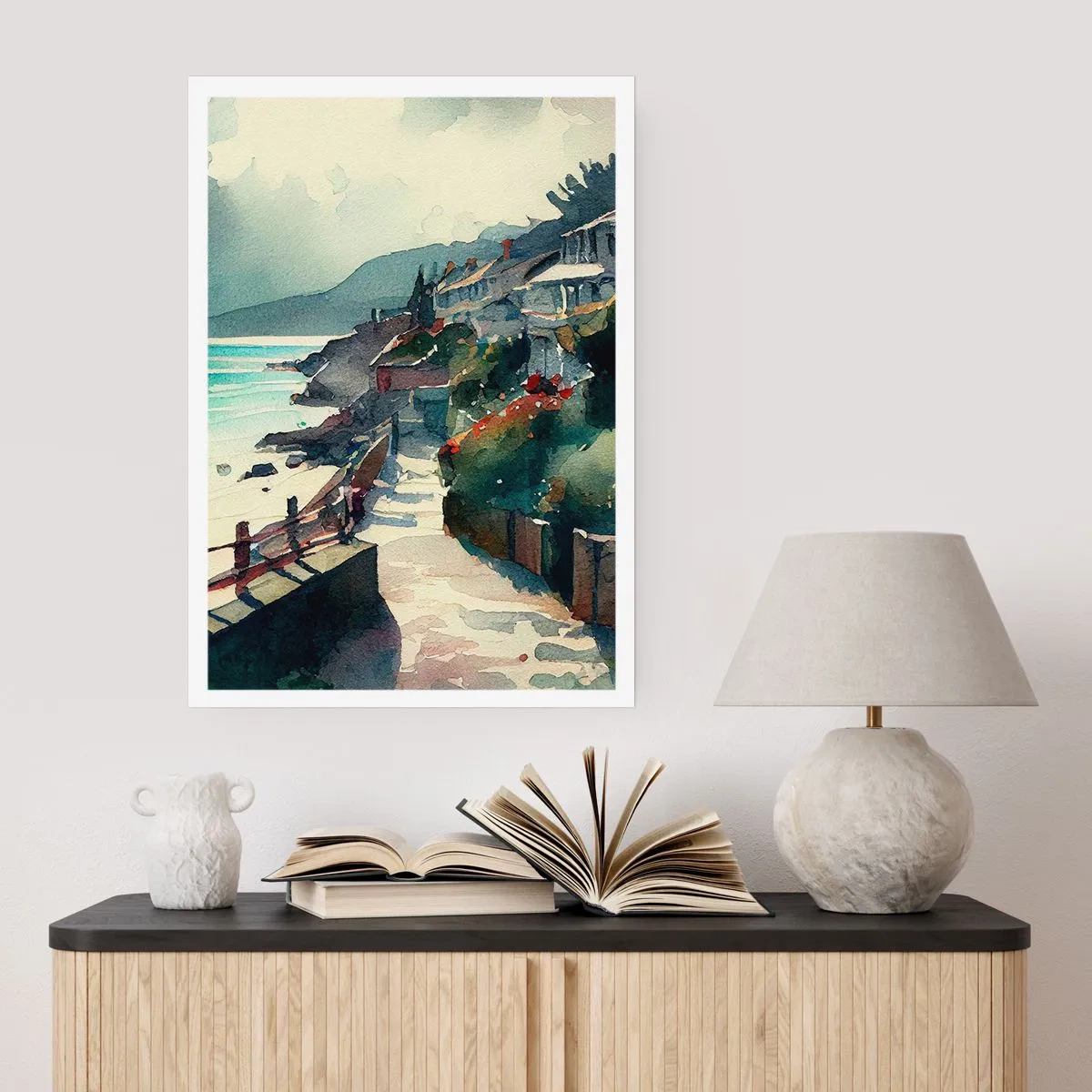 Poster - Mediterranean Town - 70x100 cm