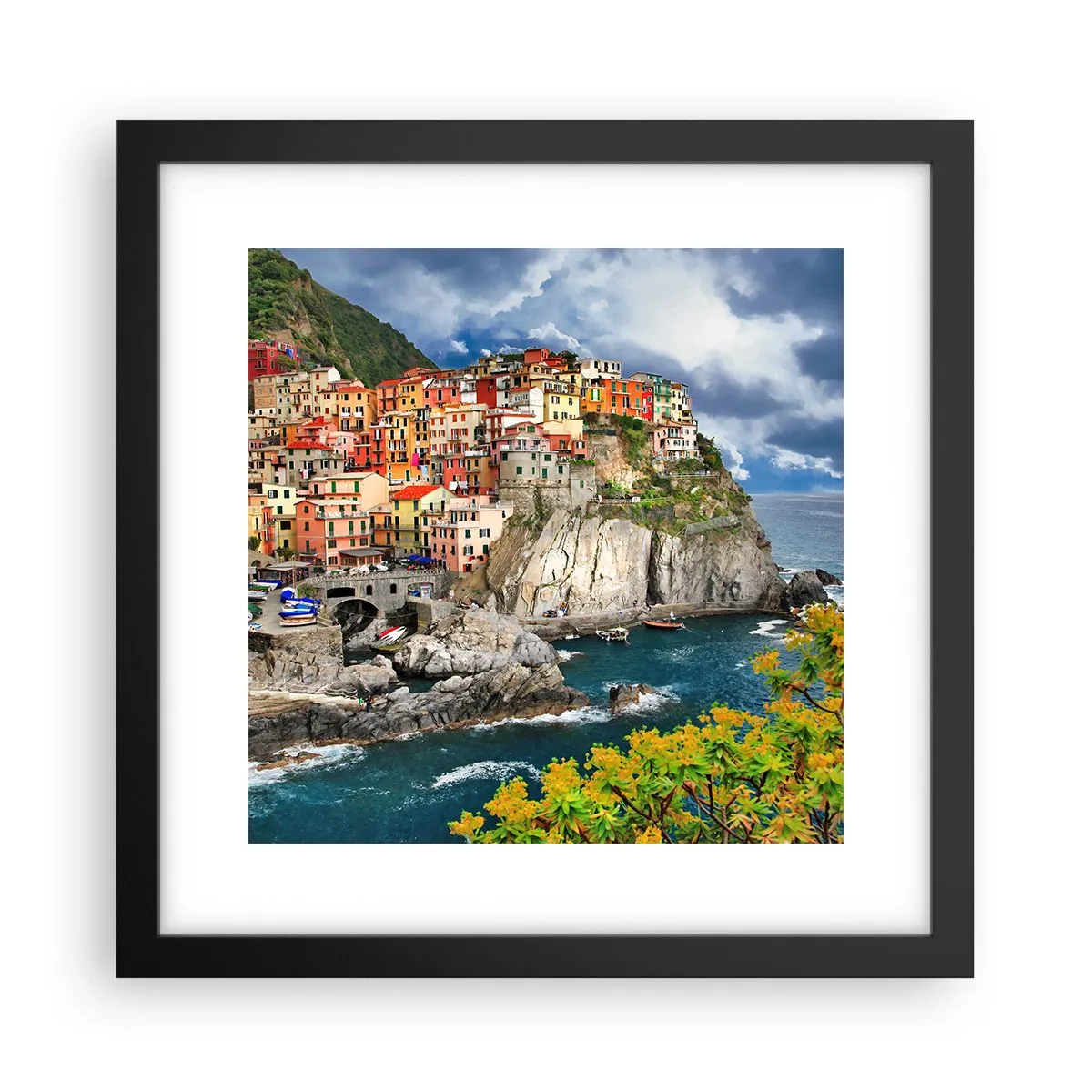 Poster in black frame - Hugging the Rocks - 30x30 cm