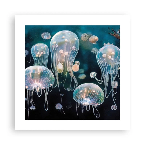 Poster - Underwater Ball - 40x40 cm