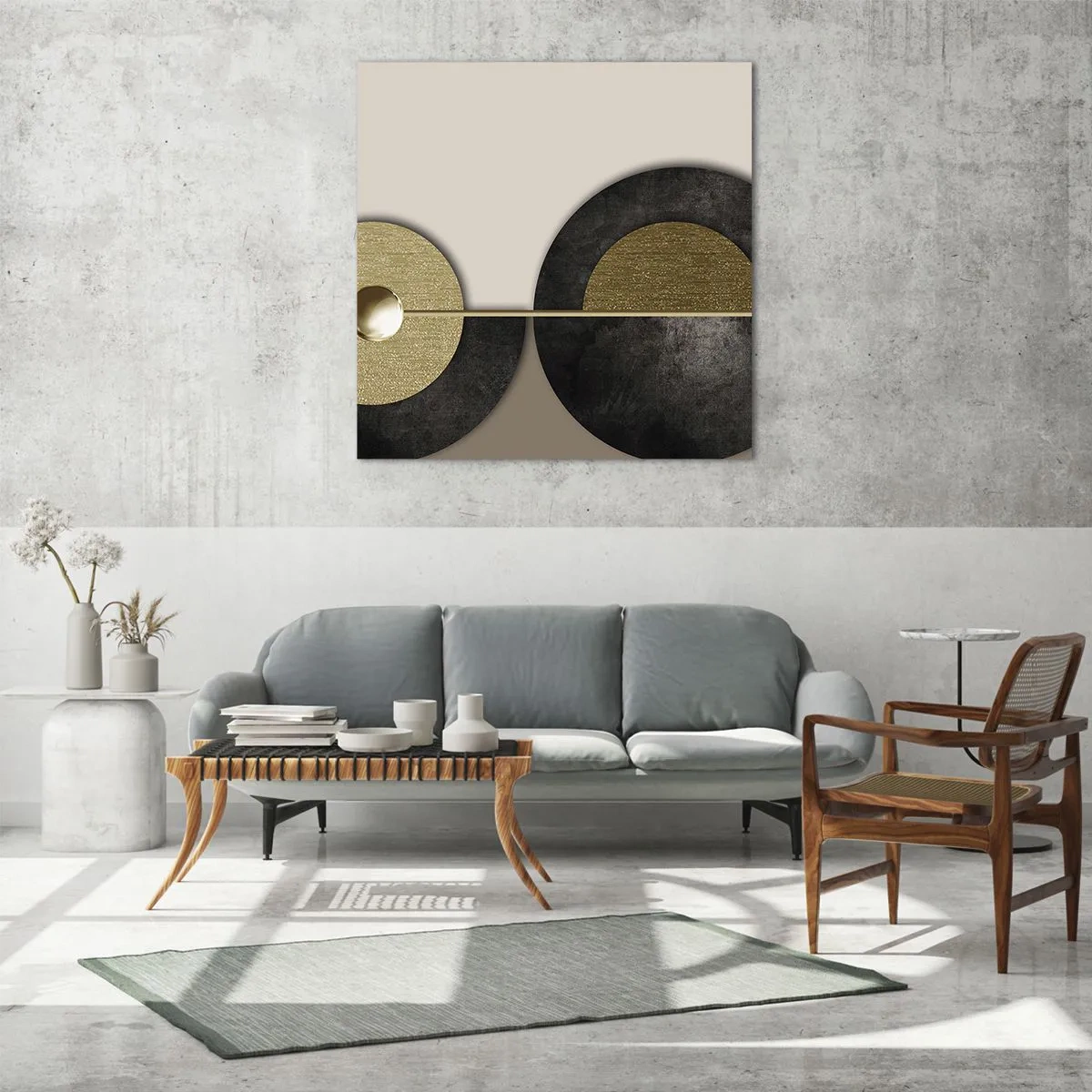 Glass picture - Variations on Wheel - 70x70 cm