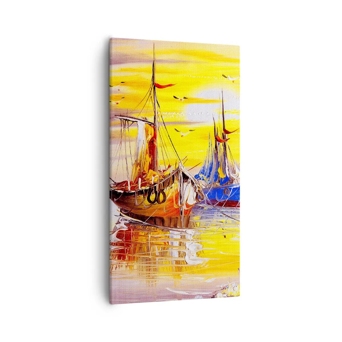 Canvas picture - Deserved Rest in Port - 55x100 cm