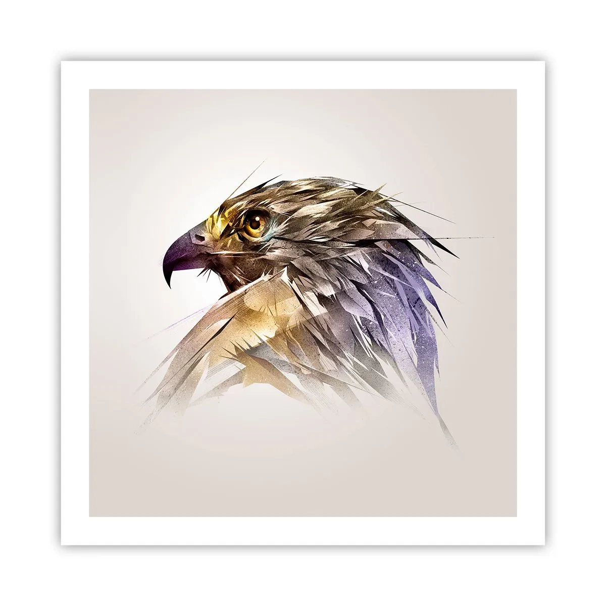 Poster - Portrait of a Warrior - 60x60 cm